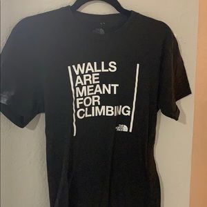 North Face - walls are meant for climbing T shirt